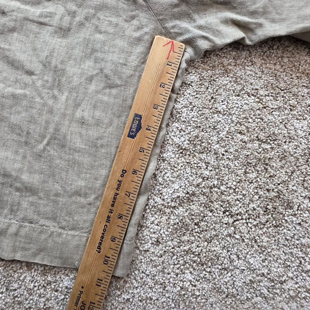 Banana Republic Relaxed Fit Linen Shorts Mens 31 Beige Outdoor Casual Adult